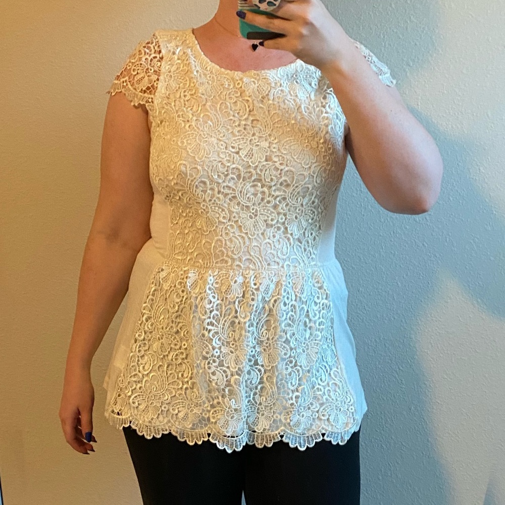 Ivory Lace Shirt